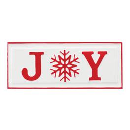 BreeBe - Metal Joy Sign (Set of 2) - White, Red