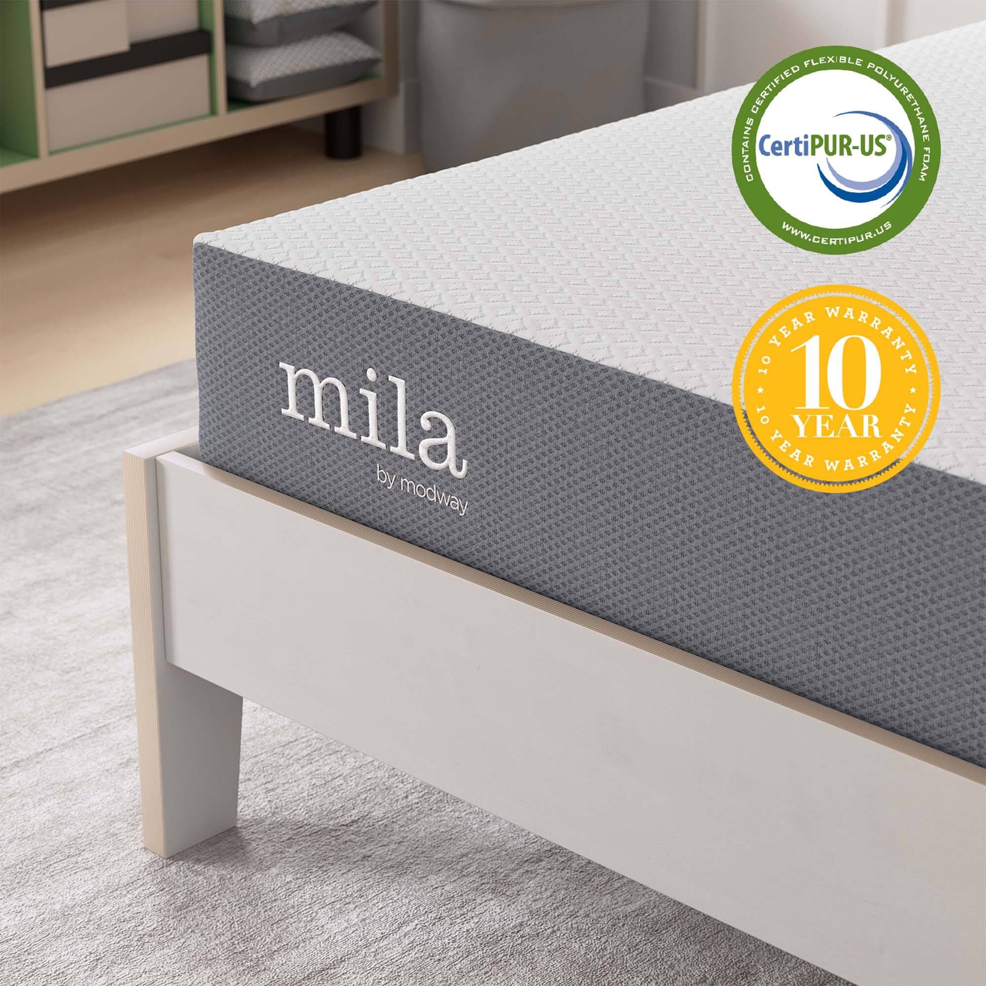 mila by modway

CONTAINS CERTIFIED FLEXIBLE POLYURETHANE FOAM
CertiPUR-US
WWW.CERTIPUR.US

10 YEAR WARRANTY