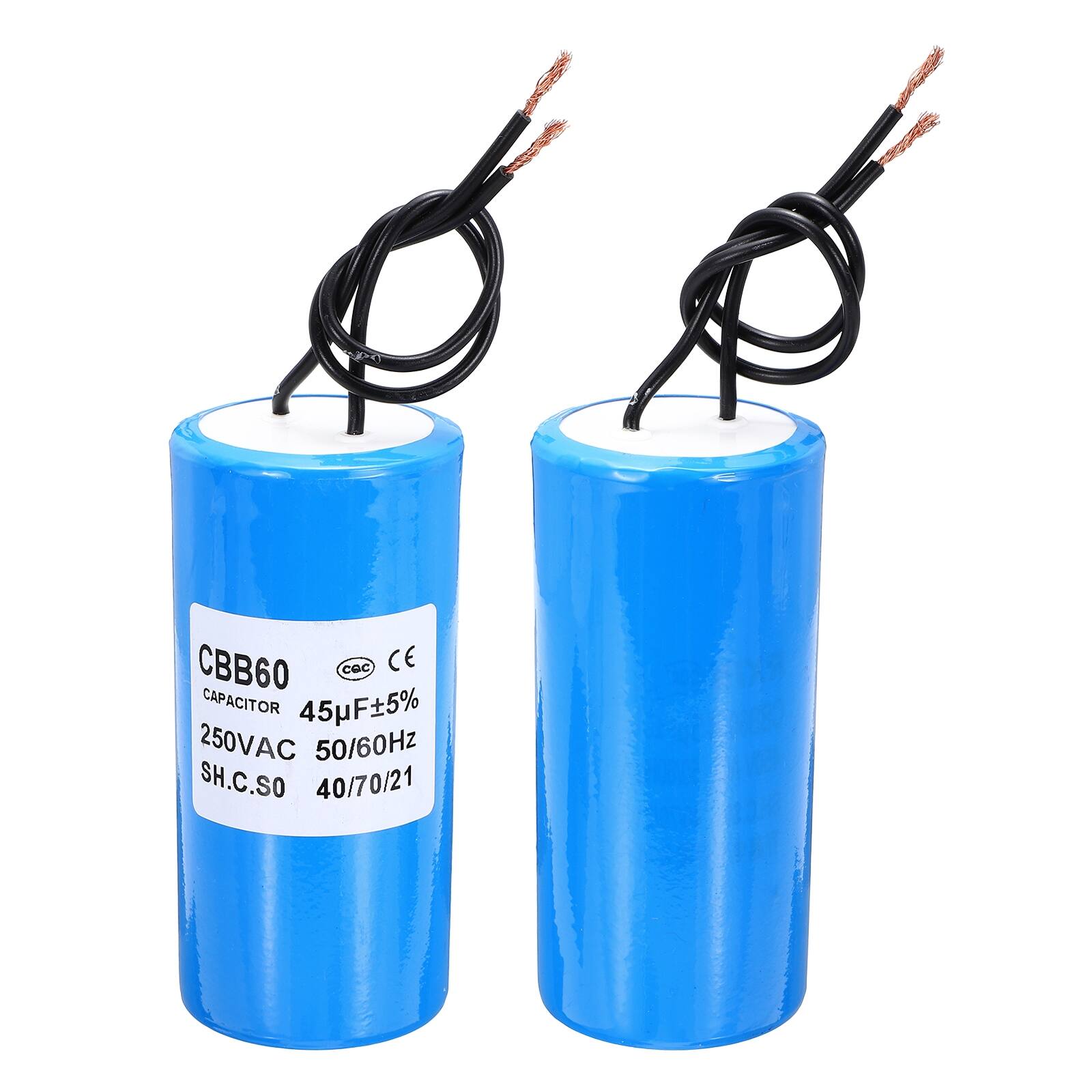 CBB60 CAPACITOR 45µF±5% 250VAC 50/60Hz SH.C.SO 40/70/21