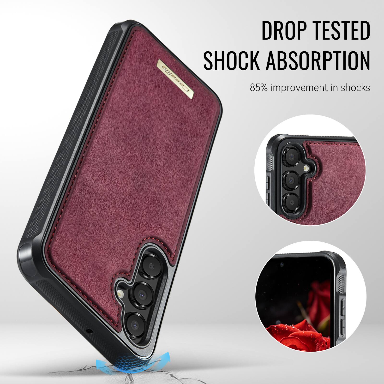 DROP TESTED  
SHOCK ABSORPTION  
85% improvement in shocks