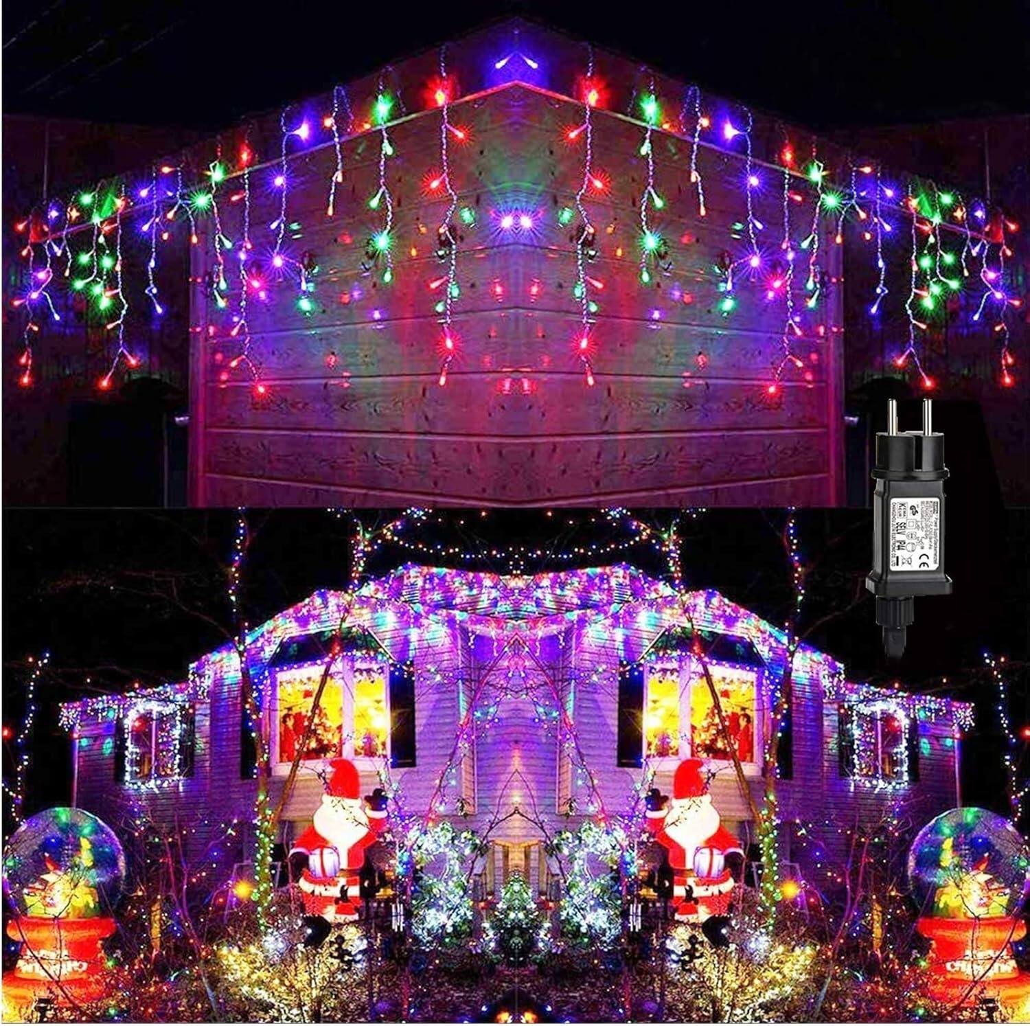 Auledio LED Light Icy Rain Fairy Lights Outdoor Light Curtain window ...