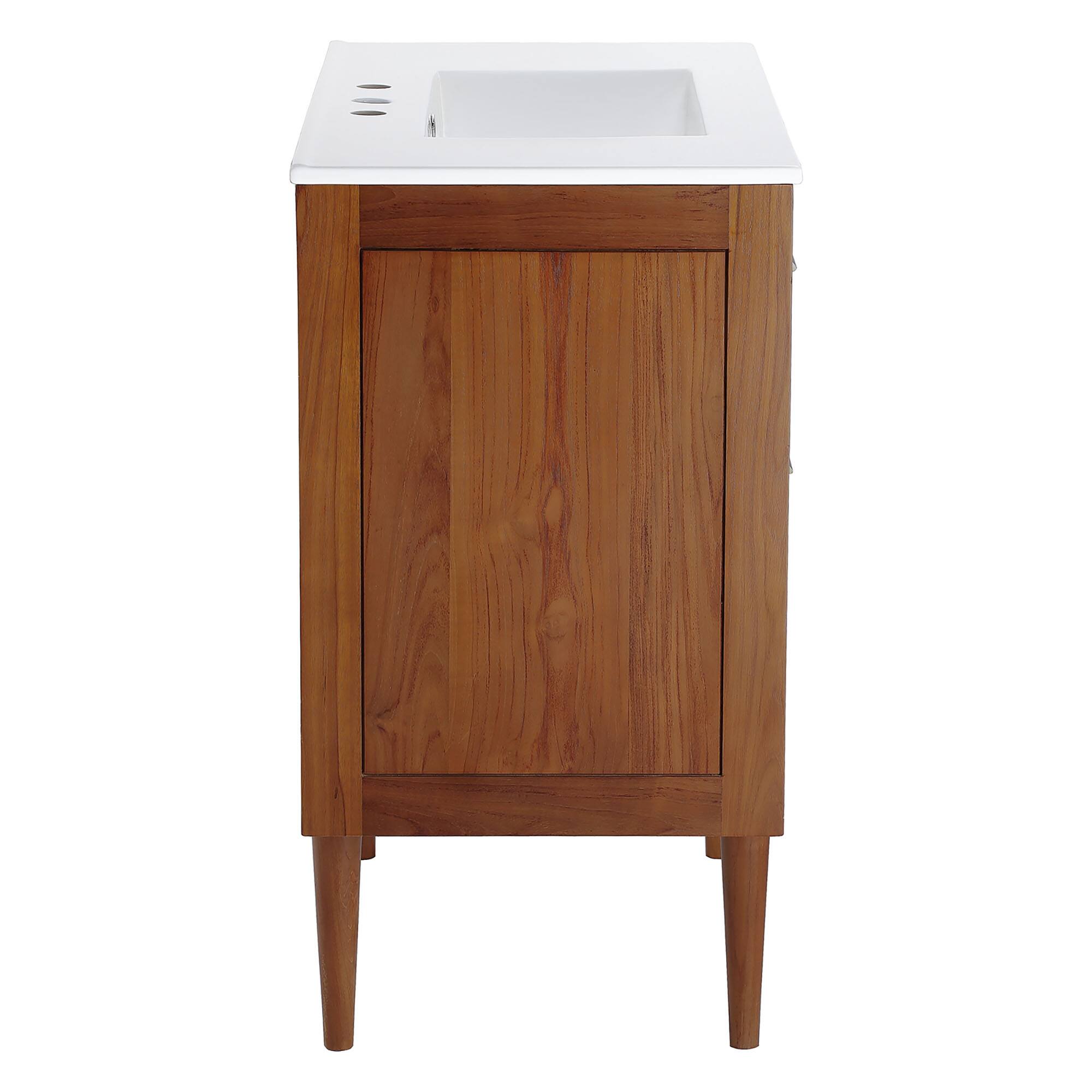 Alt View 2. Modway - Cassia Bathroom Vanity Basin Included - Natural White.