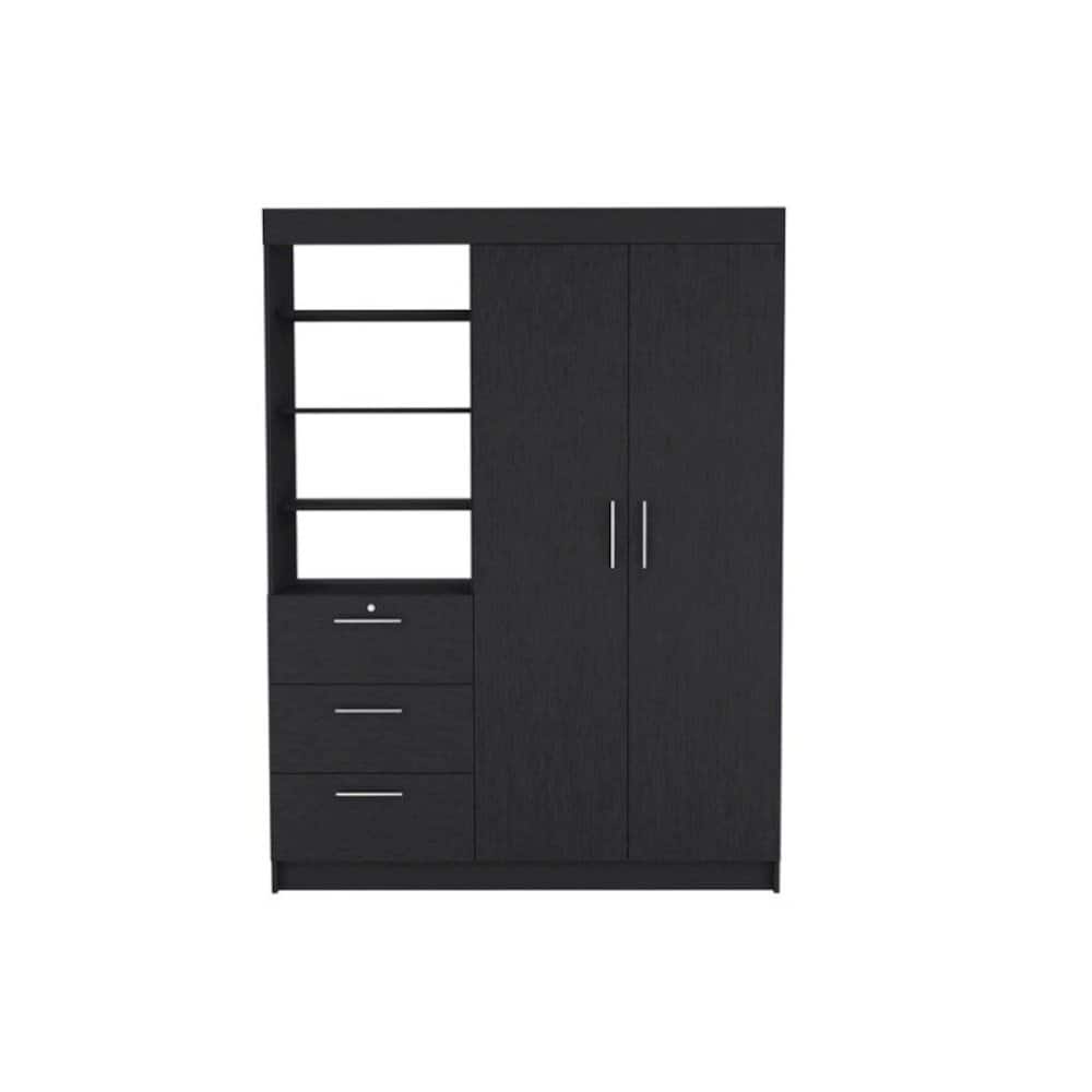 TuHome - Kenya Armoire MDF - Black