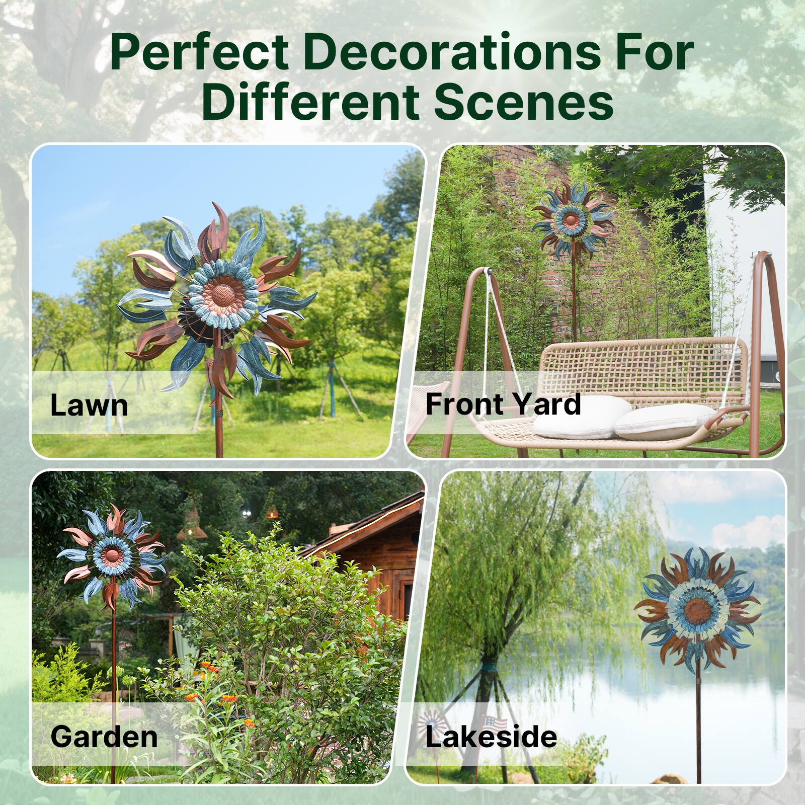 Perfect Decorations For Different Scenes

Lawn  
Front Yard  
Garden  
Lakeside