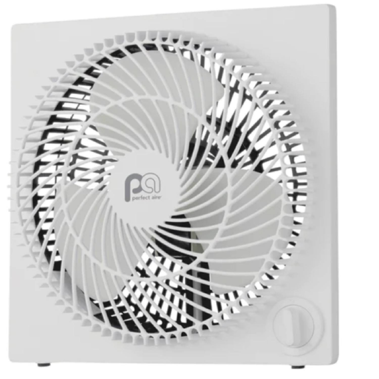 Angle. Perfect Aire - Perfect Aire 9 in. H 3 speed Box Fan.