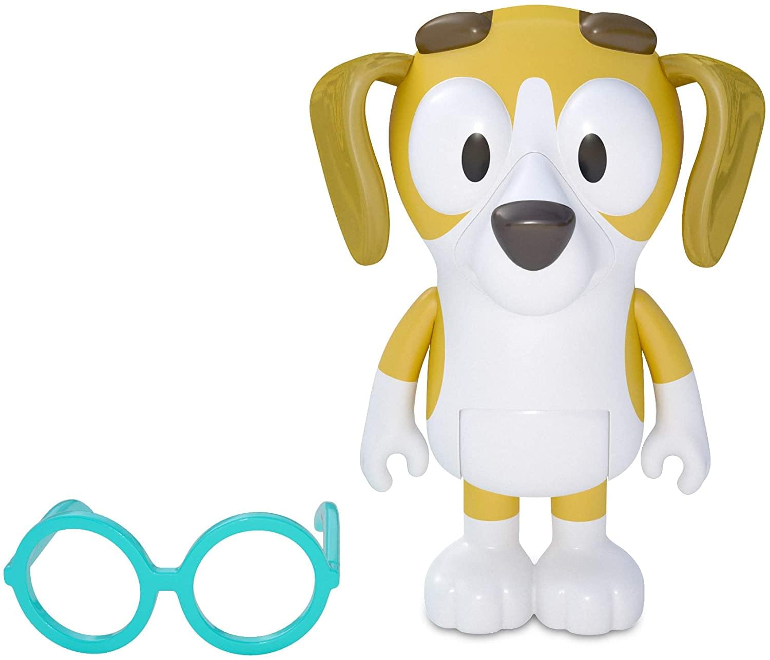 Alt View 10. Moose Toys - Bluey & Friends Action Figure 4-Pack | Bluey | Snickers | Coco | Honey - Blue.