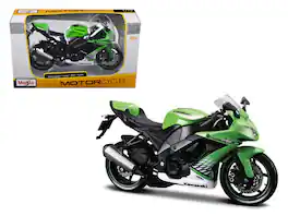 2010 Kawasaki Ninja ZX-10R 1/12 Diecast Motorcycle Model by Maisto - Green