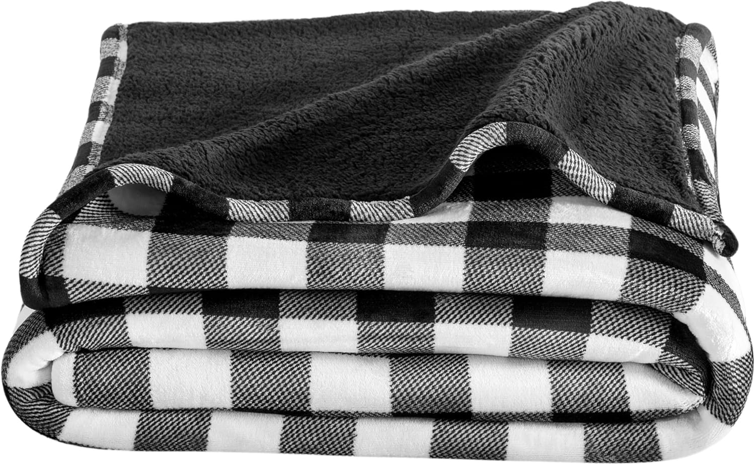 color:24-BuffaloPlaid-White/Black+size:Twin/TwinXL