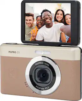 Kodak - PIXPRO C1 Digital Camera - Brown