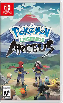 NINTENDO SWITCH. PokeMoN LEGENDS ARCEUS RATING PENDING AUN SIN CALIFICAR RP ESRB - E (Everyone)