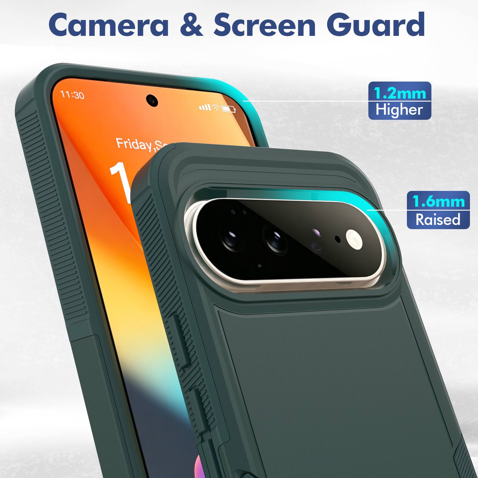 Camera & Screen Guard

11:30

1.2mm Higher

Friday 1

1.6mm Raised