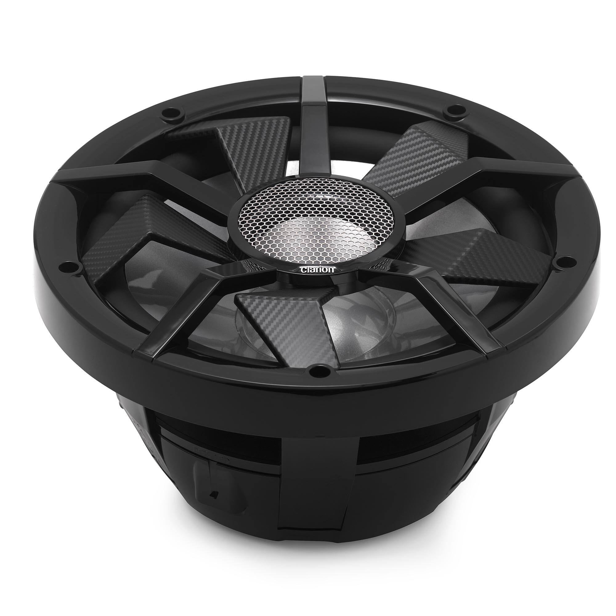 Alt View 1. Clarion - Clarion CM3013WL 12" Marine Subwoofer 300W RMS RGB Illumination IP55 - Black/Gray.