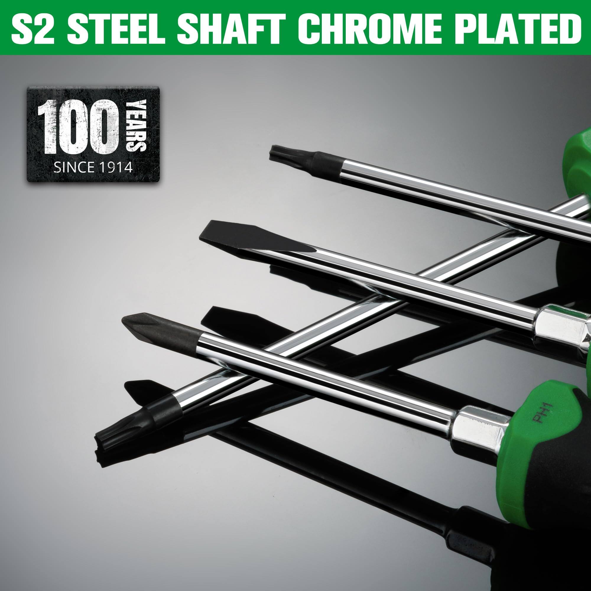 S2 STEEL SHAFT CHROME PLATED

100 YEARS SINCE 1914