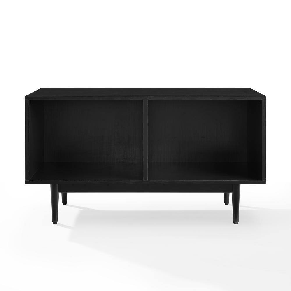 Back. Crosley Furniture - Liam Medium Record Player Stand With Vinyl Storage - Black.