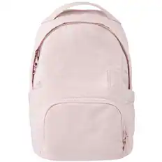 Front. Bagsmart - Zoraesque Laptop Backpack Fits 15.6" Computer, 20L Featherlight School Bookbag Casual Daypack for Women Men Travel - Pink.