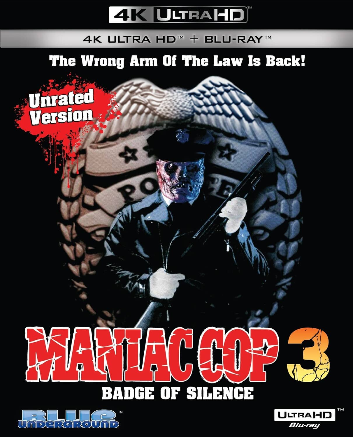 Maniac Cop 3: Badge of Silence  - 4K Blu-Ray