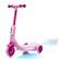 Front. Glintex - Three-Wheel Electric Scooter,LED Lights, Misting Taillight, One-Button Start and Wide Pedal for Stable Rides,Aged 3+ - Pink.
