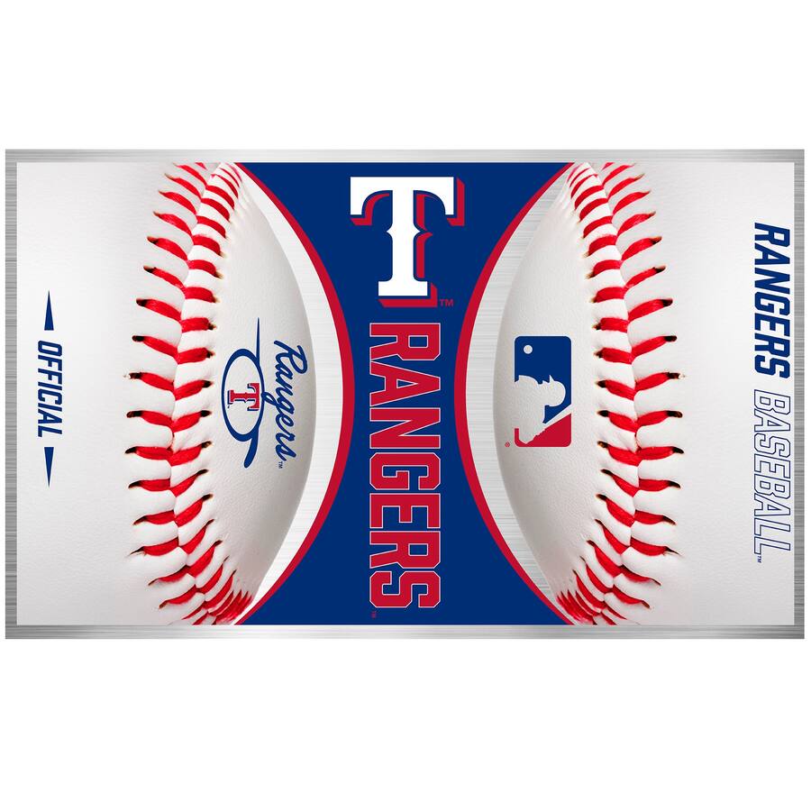 Texas Ranger Collection Ball Great American Products Texas Rangers 18oz. Roadie Game Ball Tumbler ...