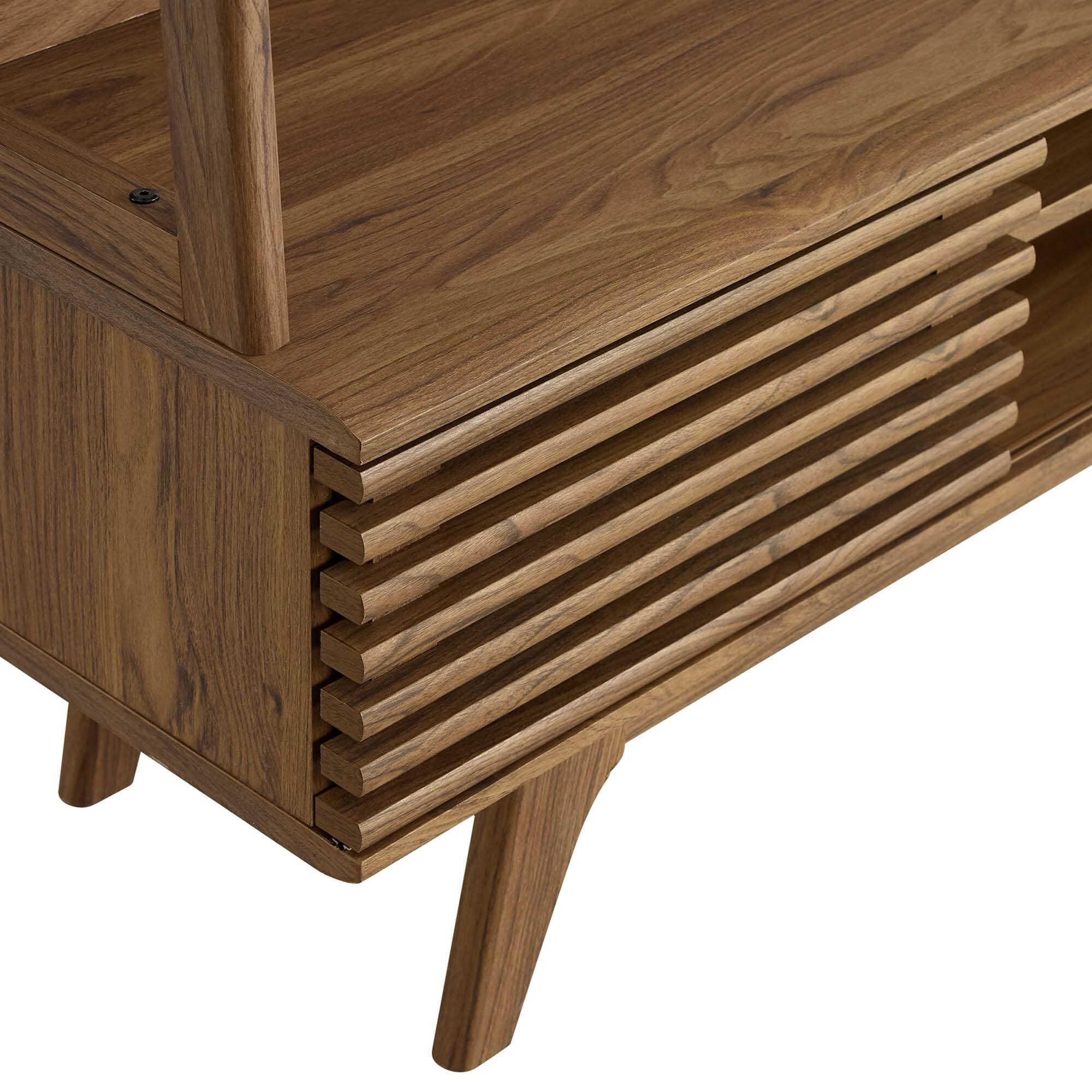 Alt View 1. Modway - Render TV Stand Entertainment Center by Modway - Walnut.