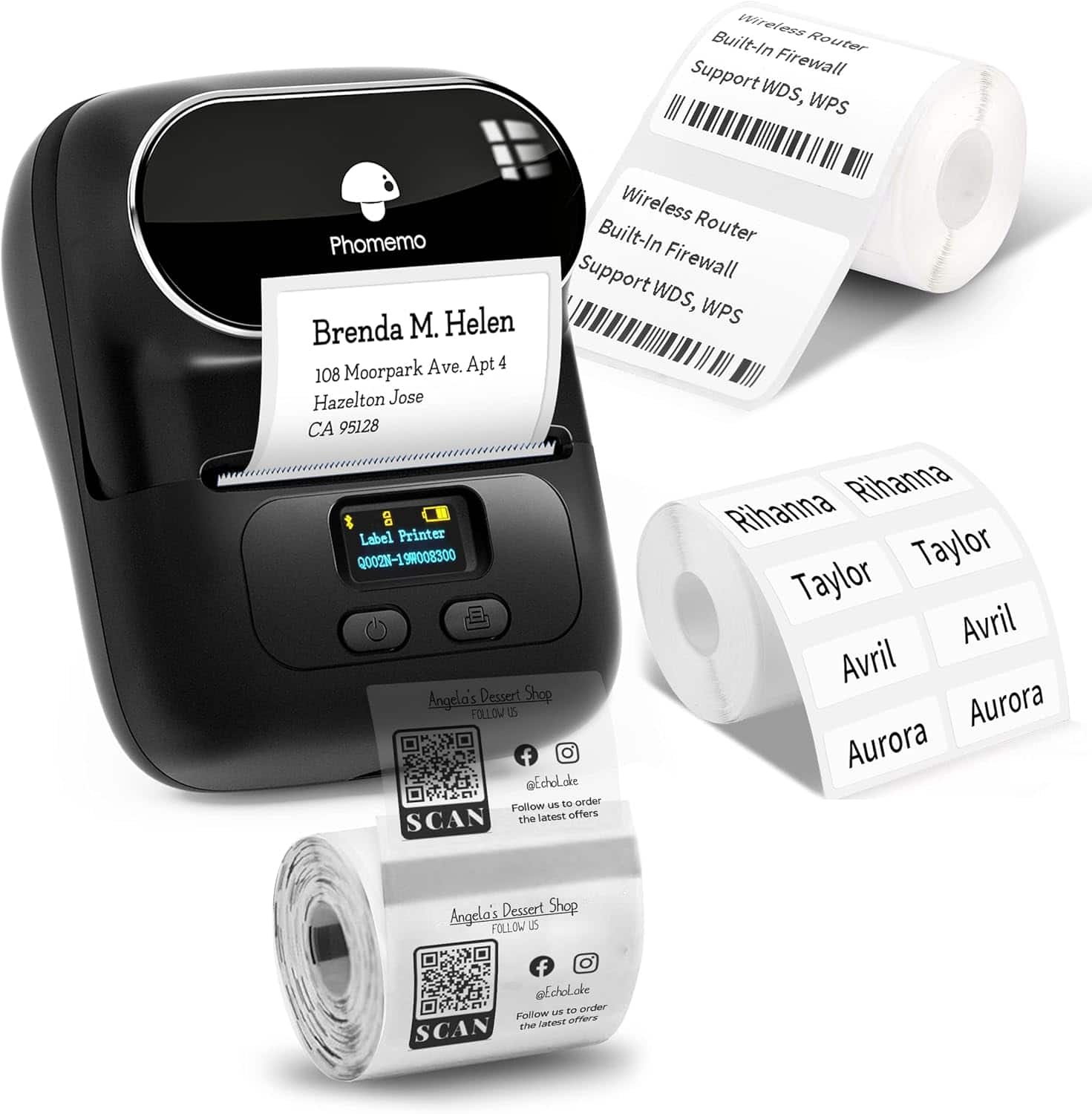 MUNBYN Bluetooth Thermal Label Printer RW403B Wireless 4x6