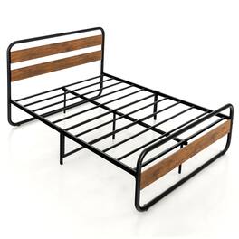 Ecooso - Arc Platform Bed Frame with Headboard and Footboard for Contemporary Style - Natural