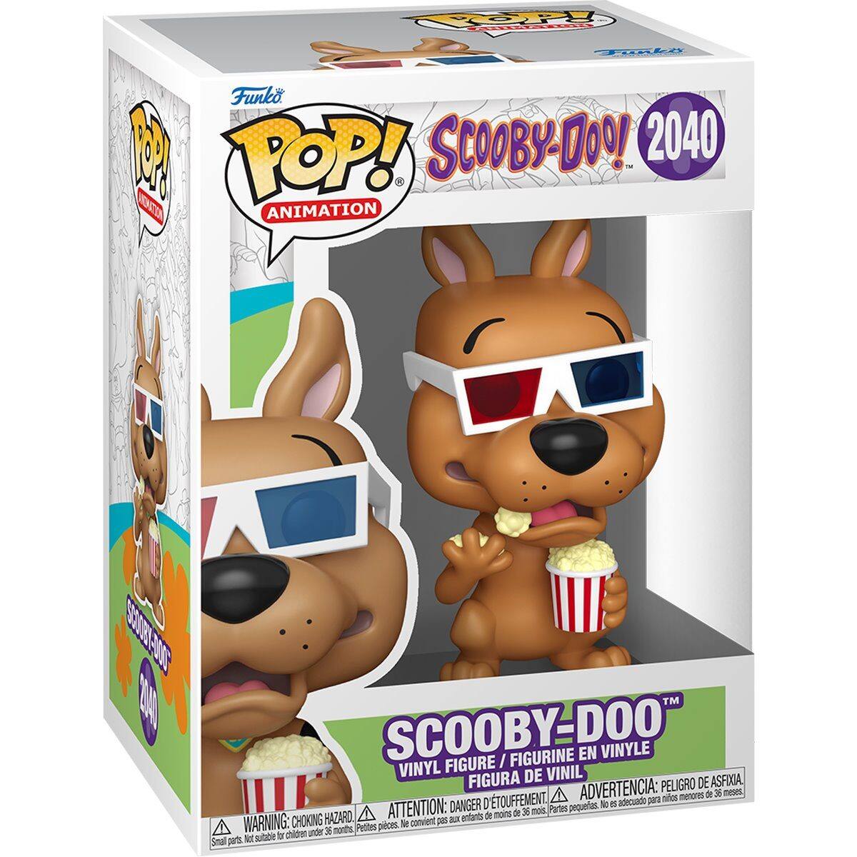 Sure, here is the corrected and grouped text from the image:

---

**Funko POP! Animation**

**Scooby-Doo! 2040**

**VINYL FIGURE / FIGURINE EN VINYLE / FIGURA DE VINIL**

**ADVERTENCIA: PEIGRO DE ASFIXIA. A menores de 36 meses. D'ETOUFFEMENT. A menores de 36 meses. ATTENTION: DANGER petites pièces. No es adecuado para niños menores de 36 meses. WARNING: CHOKING HAZARD - Small parts. Not suitable for children under 36 months.**

**Scooby-Doo! 2040**

**VINYL FIGURE / FIGURINE EN VINYLE / FIGURA DE VINIL**

**ADVERTENCIA: PEIGRO DE ASFIXIA. A menores de 36 meses. D'ETOUFFEMENT. A menores de 36 meses. ATTENTION: DANGER petites pièces. No es adecuado para niños menores de 36 meses.**

**WARNING: CHOKING HAZARD - Small parts. Not suitable for children under 36 months