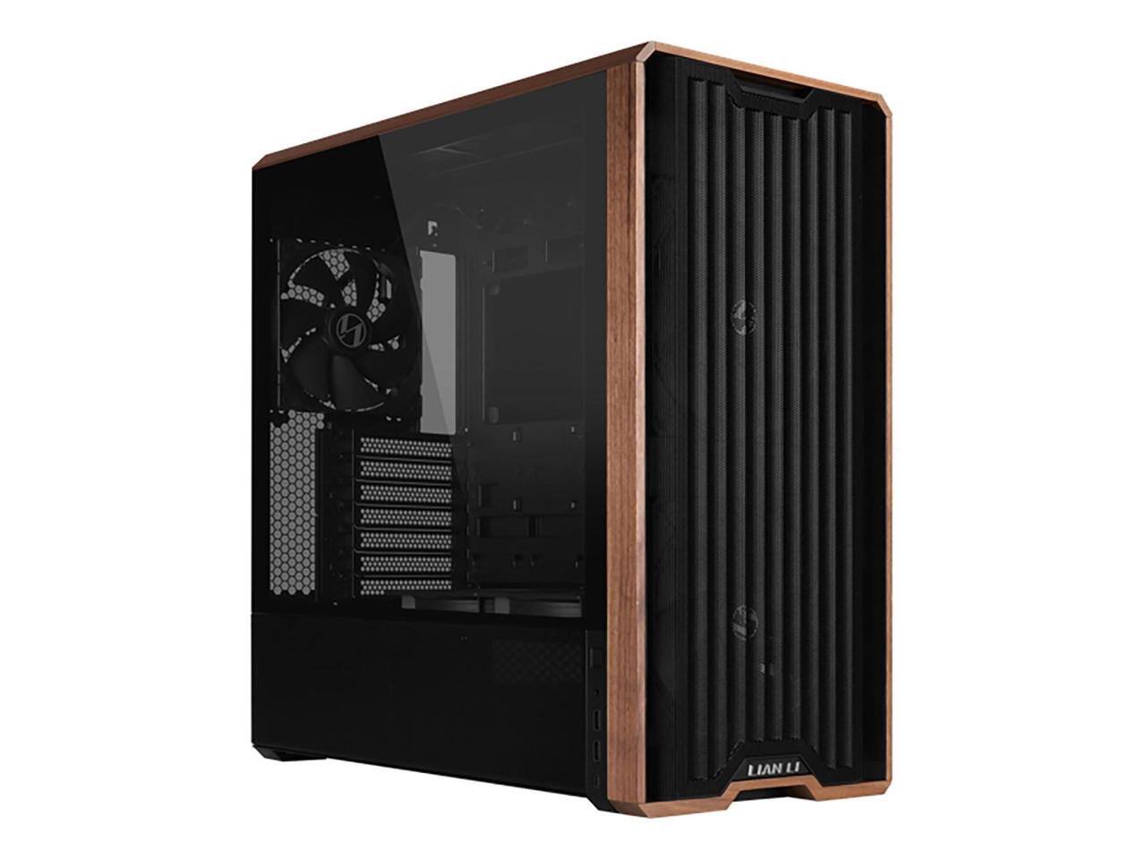 PCケース(自作PC用) LIAN LI LANCOOL 217 Lian Li LANCOOL 217 Walnut Wood Mid Tower Case, 5 PWM Fans