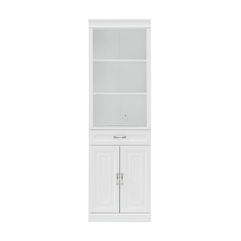 Alt View 7. Crosley Furniture - Stanton Storage Bookcase - White.