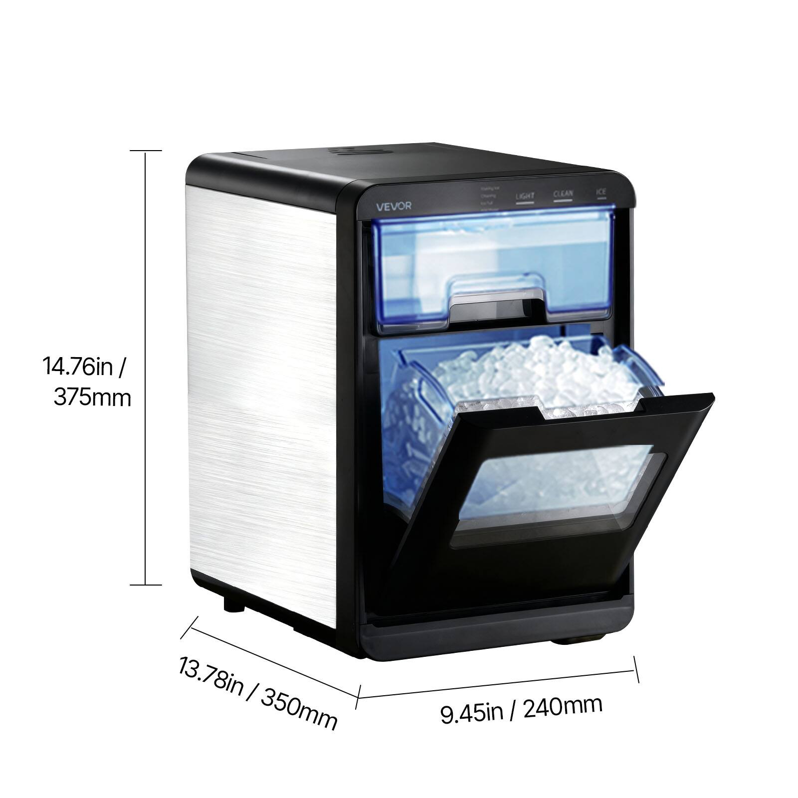 VEVOR THU CLEAN CE  
14.76in / 375mm  
13.78in / 350mm  
9.45in / 240mm