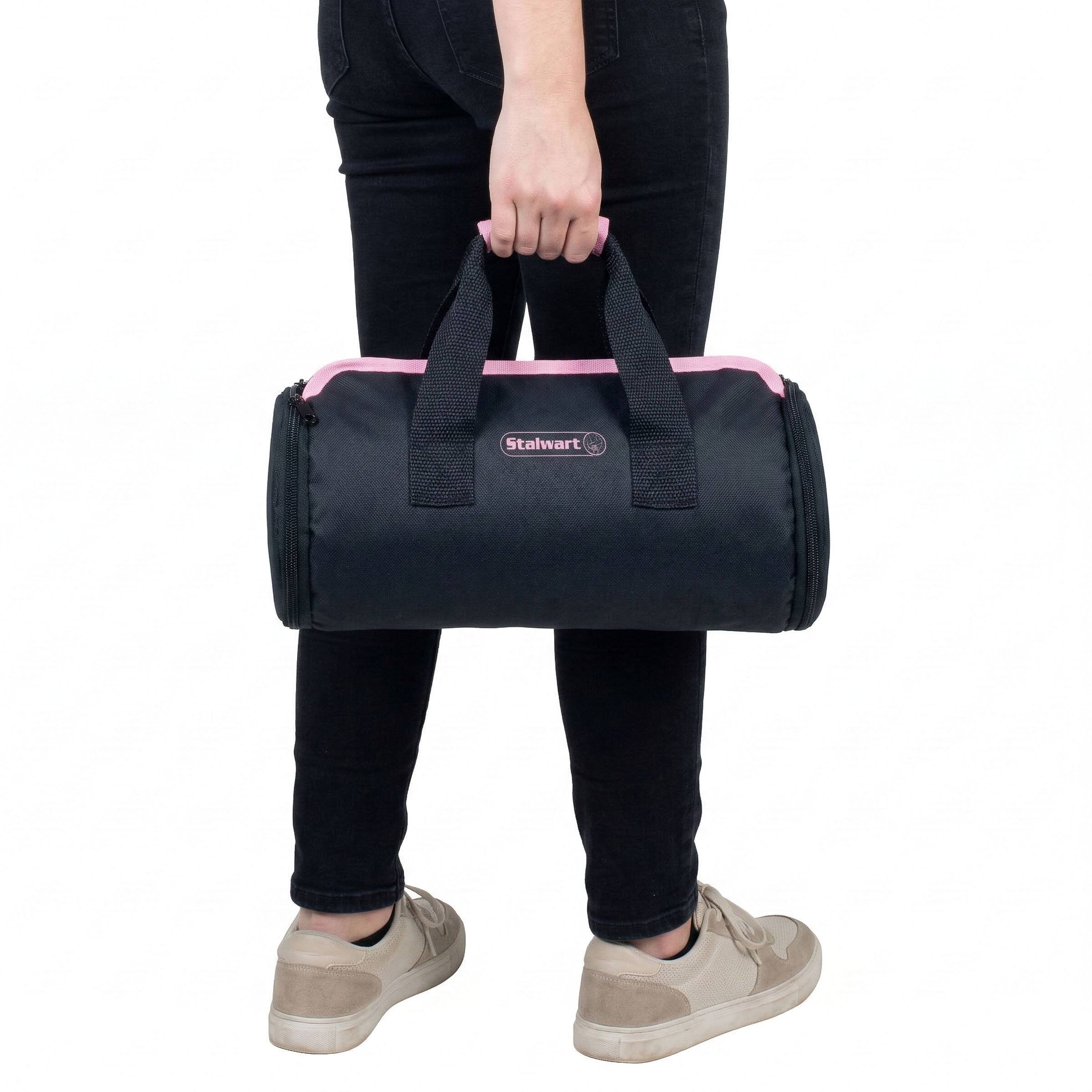 Alt View 7. Stalwart - 86PC Tool Set Household Tool Kit with Screwdrivers, Pliers, Wrenches, Clamps, and Bag for the Home, Office, or Car - Pink.