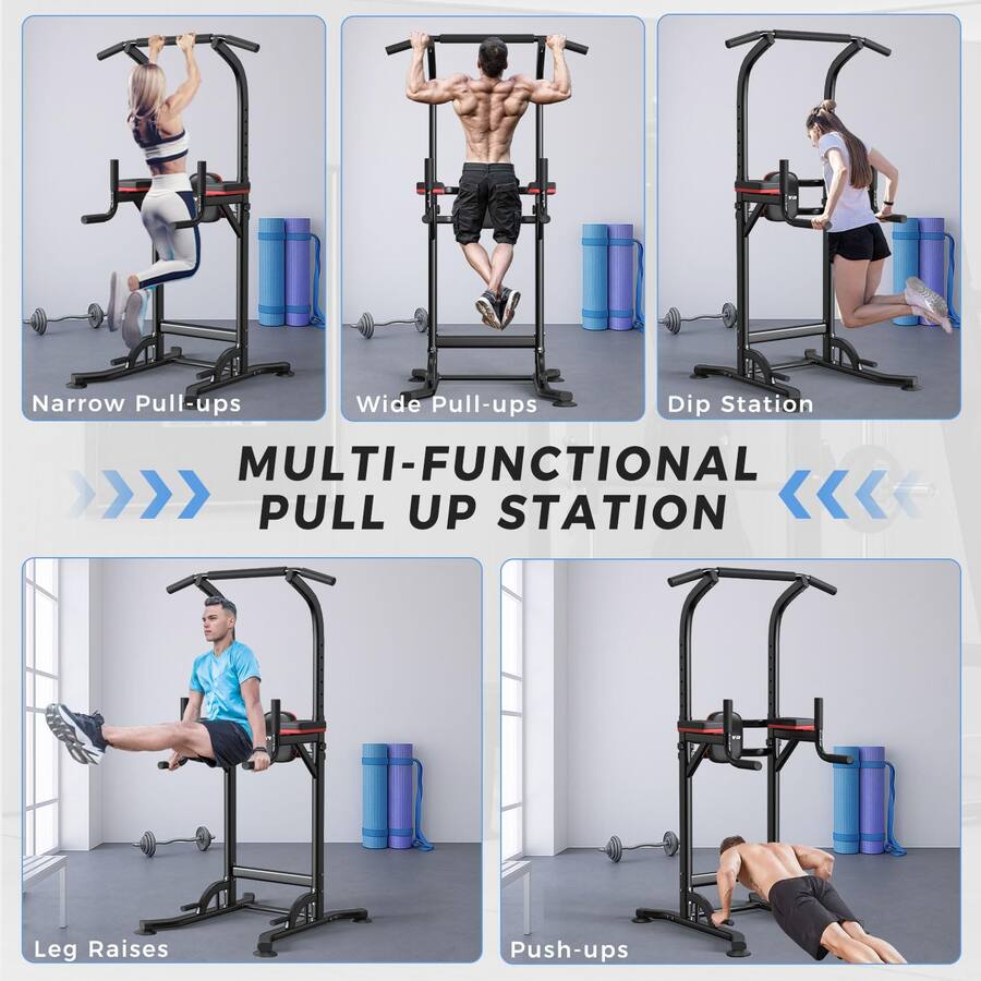 ThinkLink Electronic Pull Up Bar Dip Station Multi function Strength ...