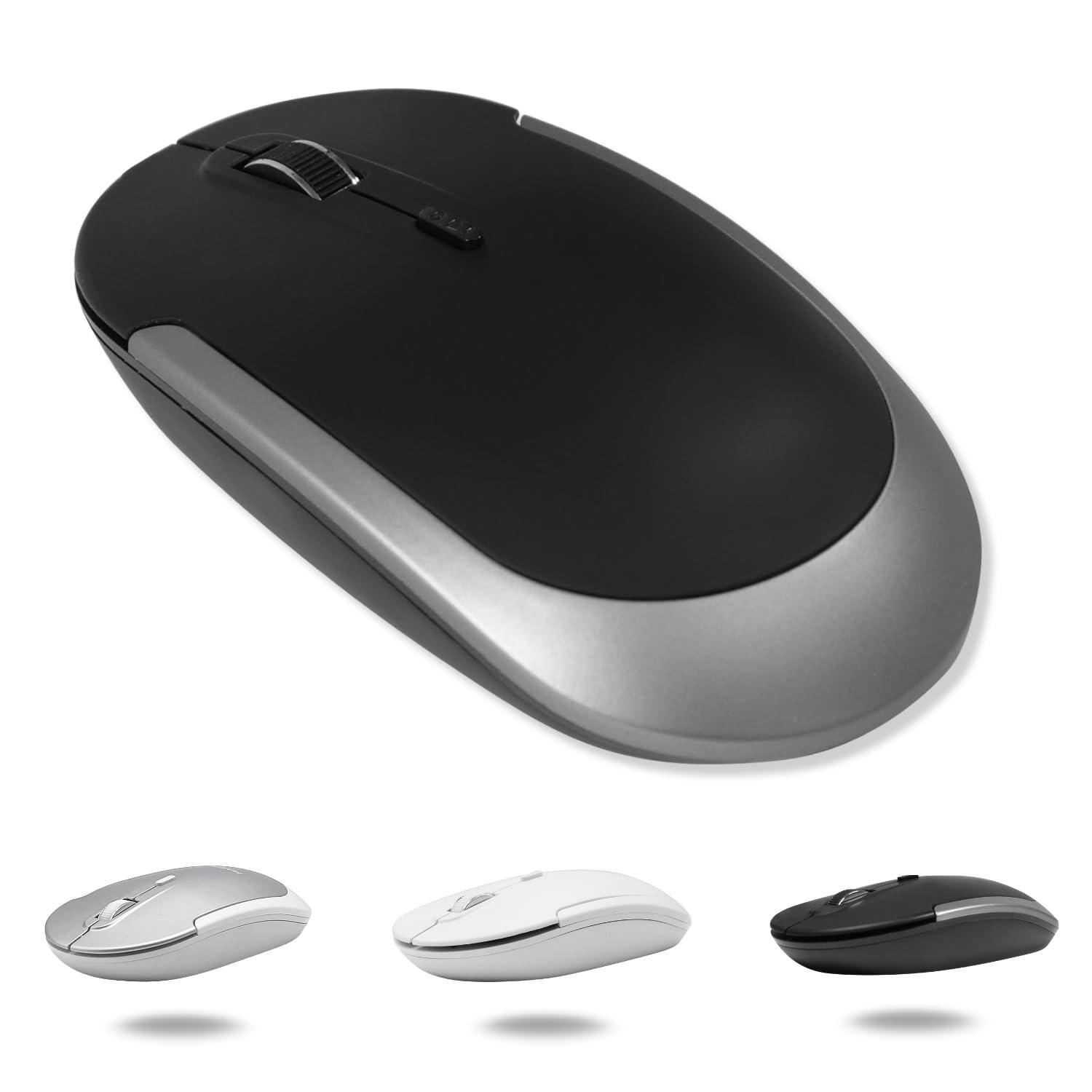 HM 1810 - Mouse For Macbook Proair Ipad And Pc - Quiet Click Comfortable Compatible - Wired - Space Gray