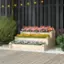 Alt View 5. Costway - 3-Tier Wooden Raised Garden Bed with Open-Ended Base Growing Planter for Backyard - Natural.