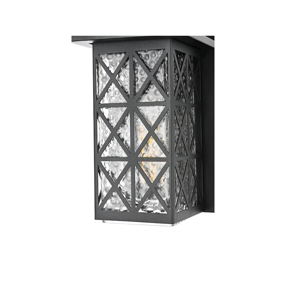 Alt View 2. Elegant Lighting - Wildey 7 inch Outdoor Pendant in Black - Black.