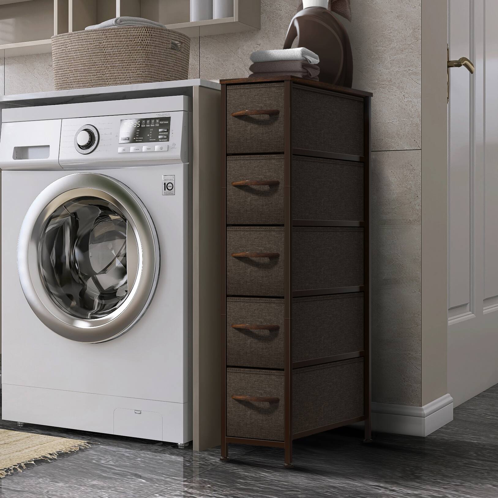 Alt View 1. Sorbus - Sorbus Kids Dresser with 5 Drawers - Storage Unit Organizer Chest for Clothes - Bedroom, Kids Room, Nursery, & Closet - Brown.