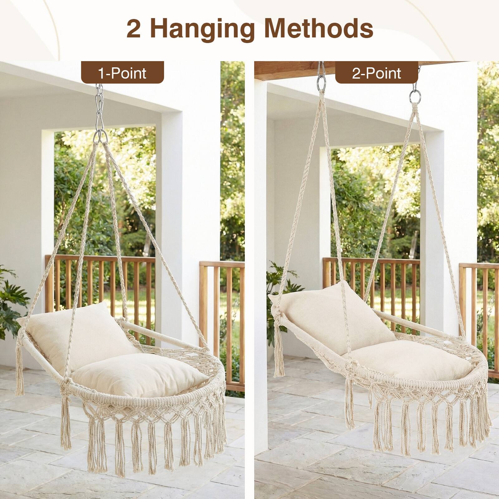 2 Hanging Methods  
1-Point  
2-Point