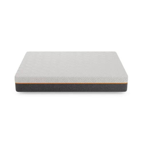 Left. GOODSILO - 11.5 Inch Hybrid Luxury Mattress with Cooling Memory Foam and Supportive Springs, King Size Medium Feel - White.