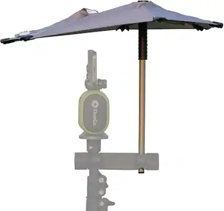 Front. XbotGo - Weather Guard Umbrella, Lightweight Protection for Outdoor Sports, Safeguards Gimbal/Chameleon from Rain - Black.