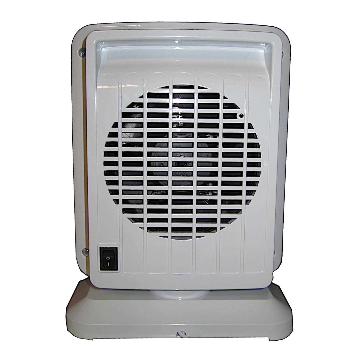 Left. Optimus - Optimus Portable Oscillation Ceramic Heater with LED Display - White.