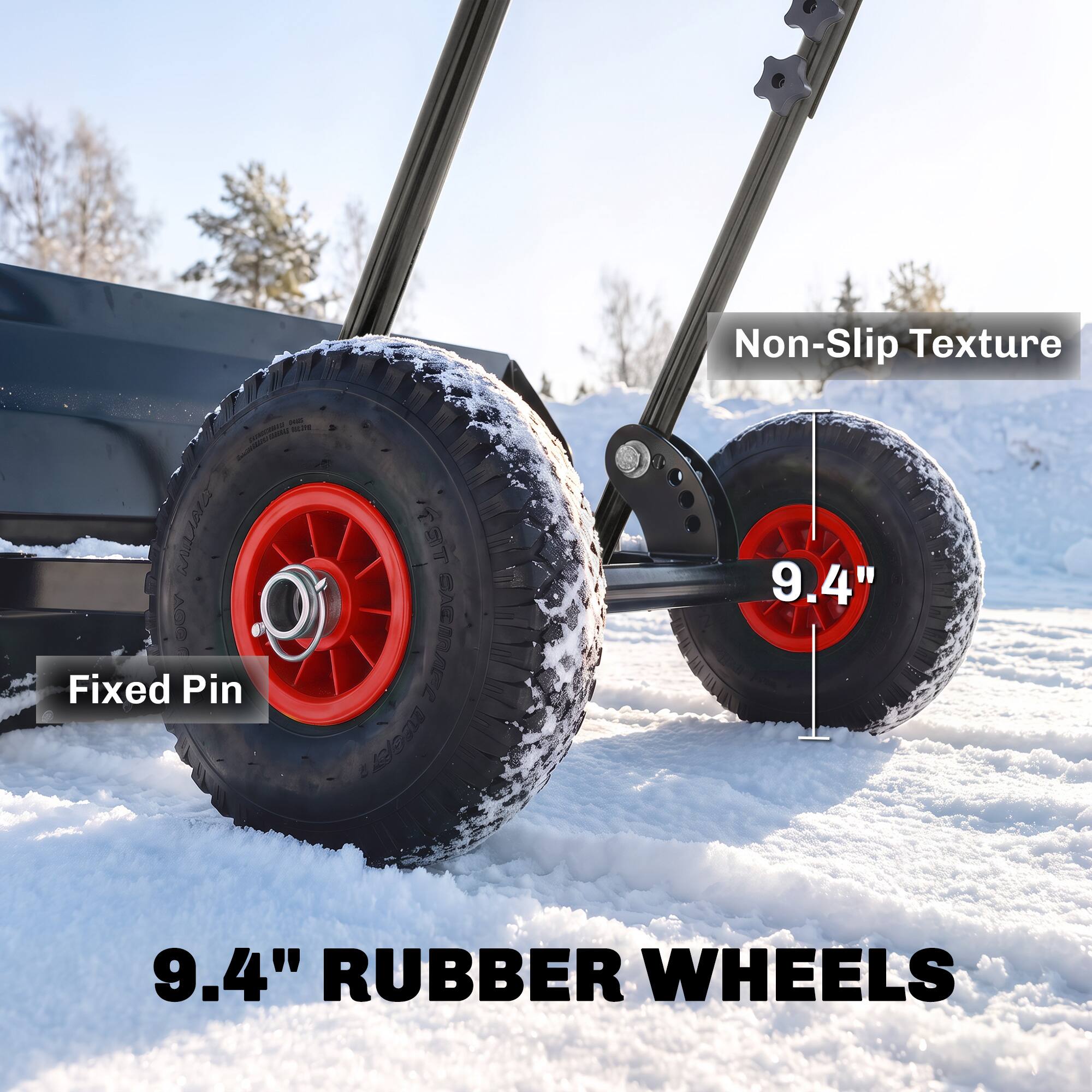 DASS 2015 1 MILIA Fixed Pin  
TST Bean CAGINAEL  
Non-Slip Texture 9.4"  
9.4" RUBBER WHEELS