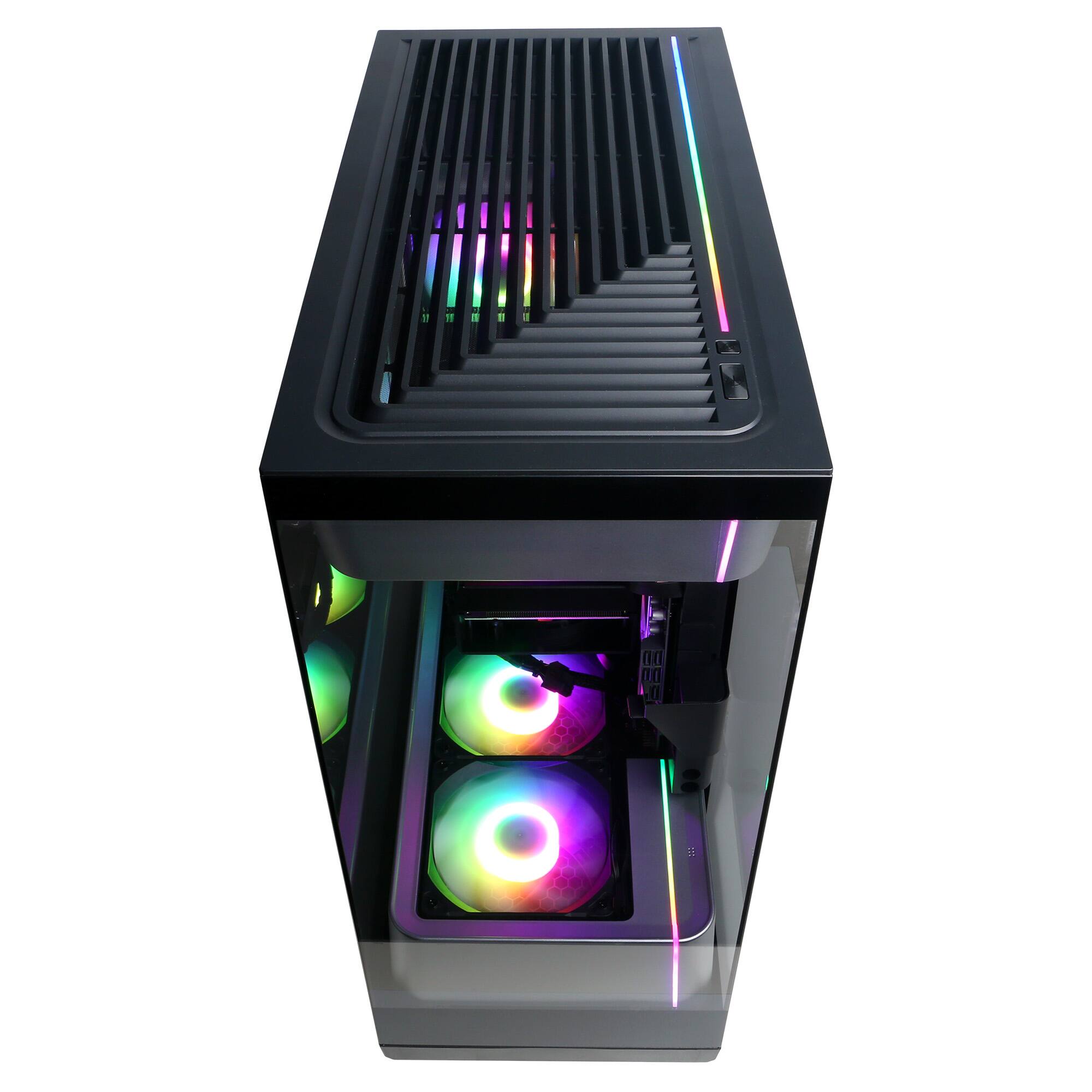 Alt View 3. CyberPowerPC - Gamer Master Gaming Desktop - AMD Ryzen 5 5500 - AMD Radeon RX 9050 4GB - 8GB DDR4 - 500GB PCIe 4.0 SSD - Black.