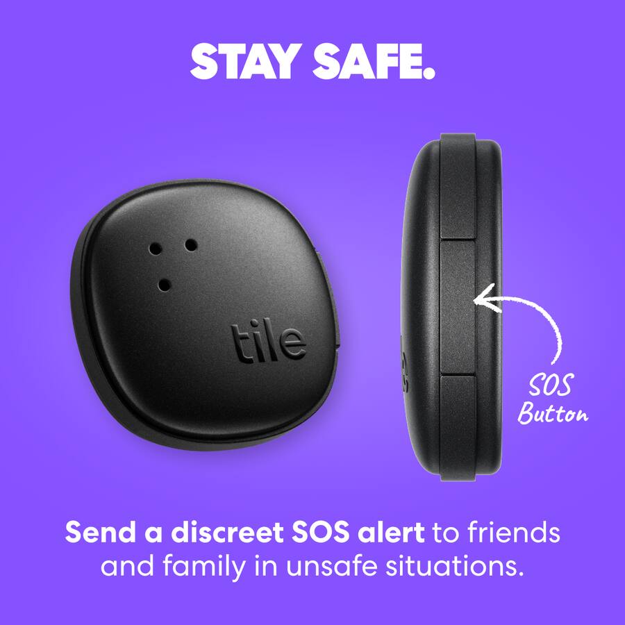 Tile Remote Button Tile by Life360 Life360 Tile Sticker Small Bluetooth Tracker, Remote ...