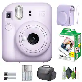 Bundle - Fujifilm - INSTAX MINI 12 Instant Film Camera with Instant Film - Lilac Purple