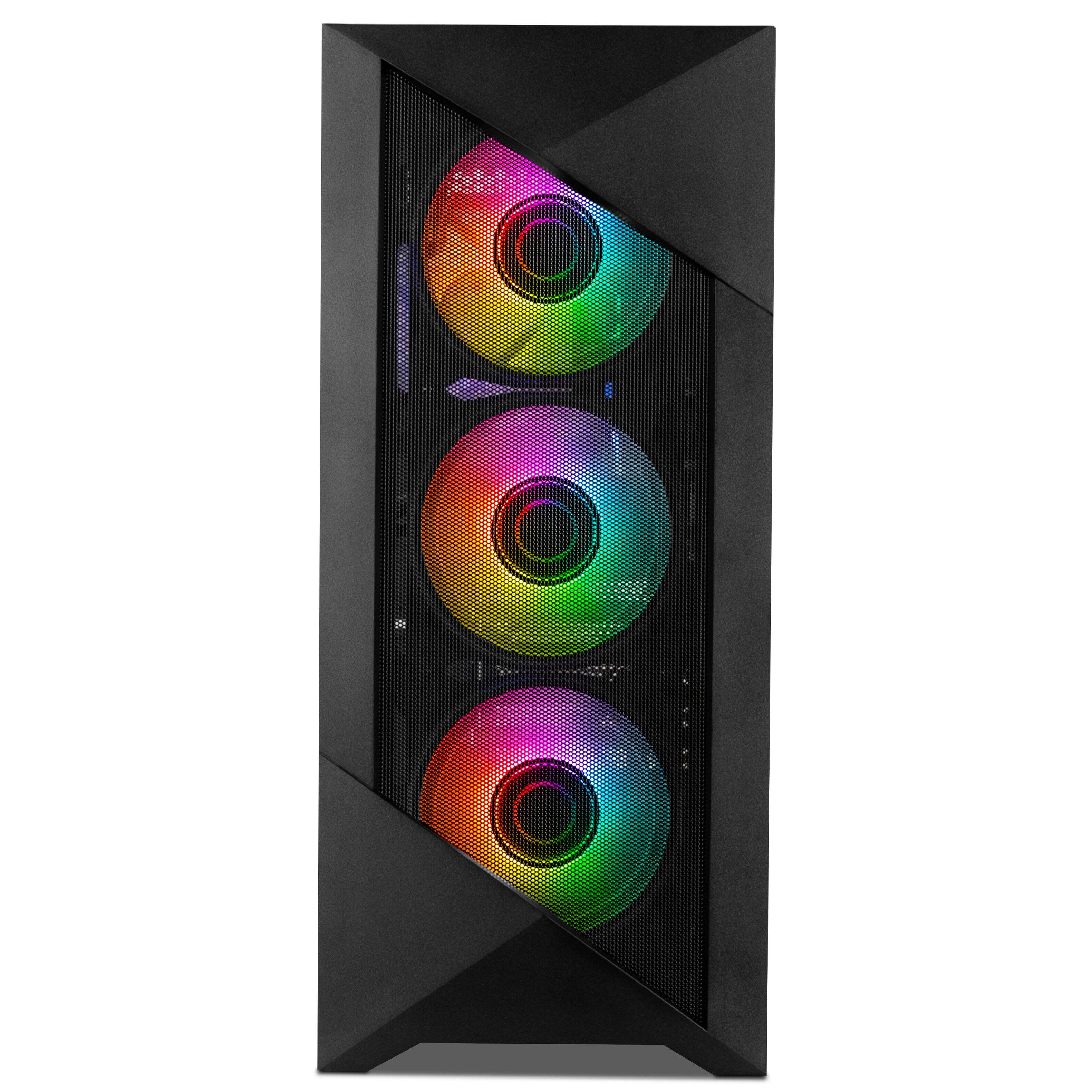 Angle. YEYIAN - YEYIAN Gaming PC. AMD Ryzen 7 8700F, NVIDIA RTX 5060 Ti, 1TB NVMe, 32GB DDR5, 650W, W11. Model  YPA-ED87F0C-56T1U - Black.