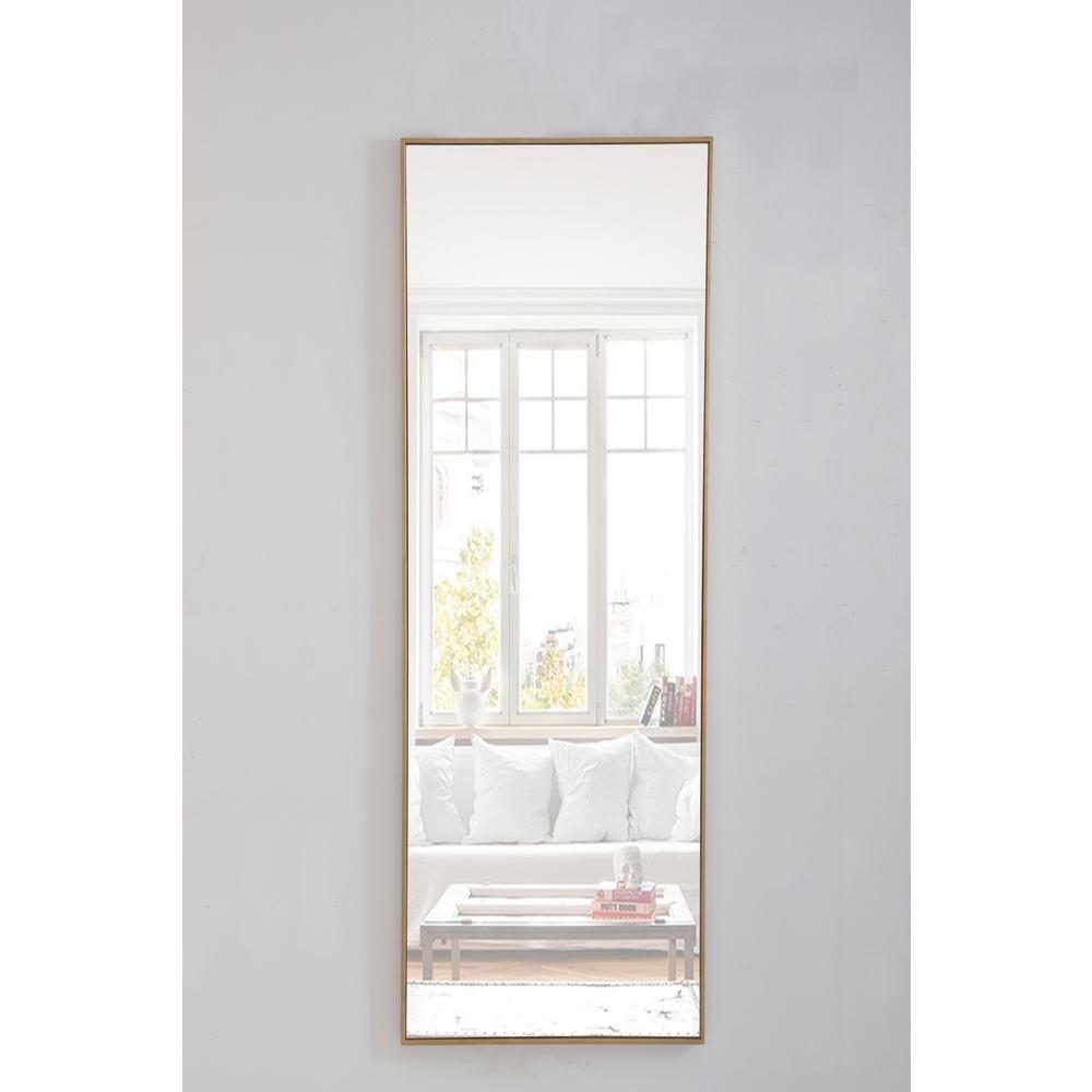 Elegant Decor - Metal frame Rectangle Mirror 18 inch - Brass price history on PriceWatchPro