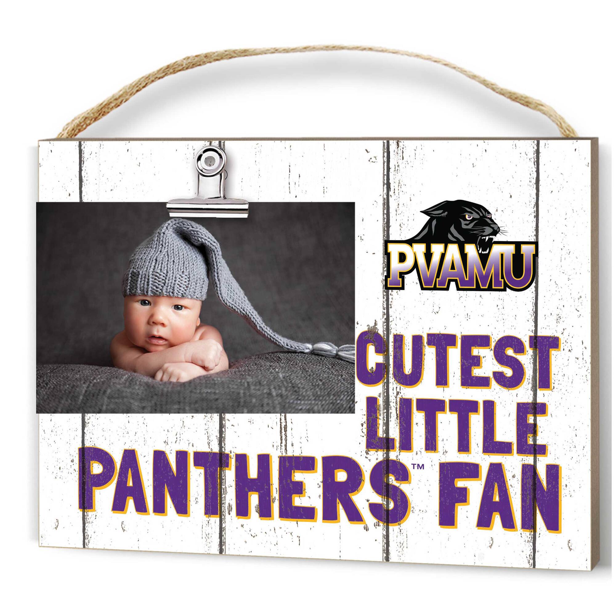 Prairie View A&M Panthers 8'' x 10'' Cutest Little Fan Weathered Team Logo Clip Photo Frame