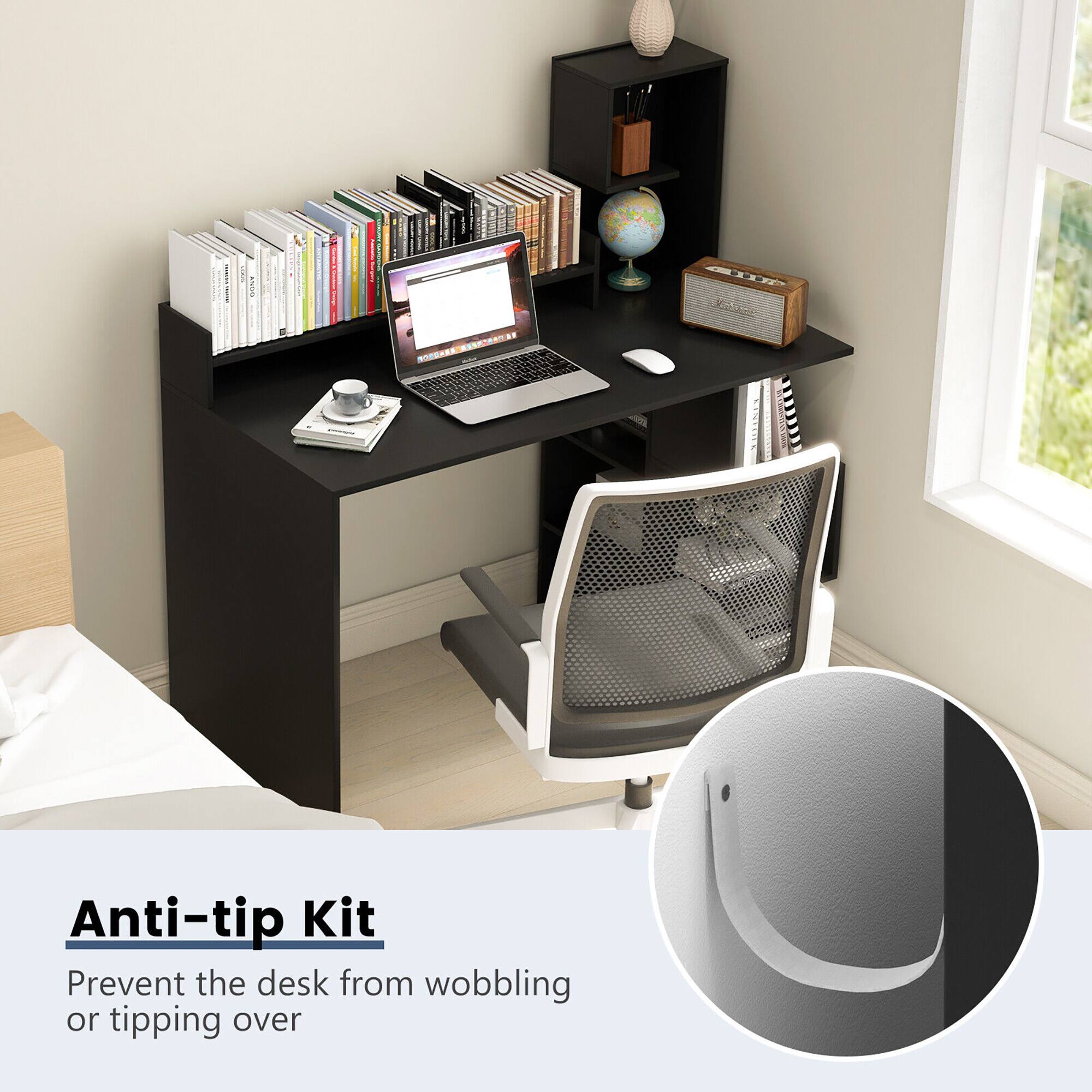C Anti-tip Kit Prevent the desk from wobbling or tipping over