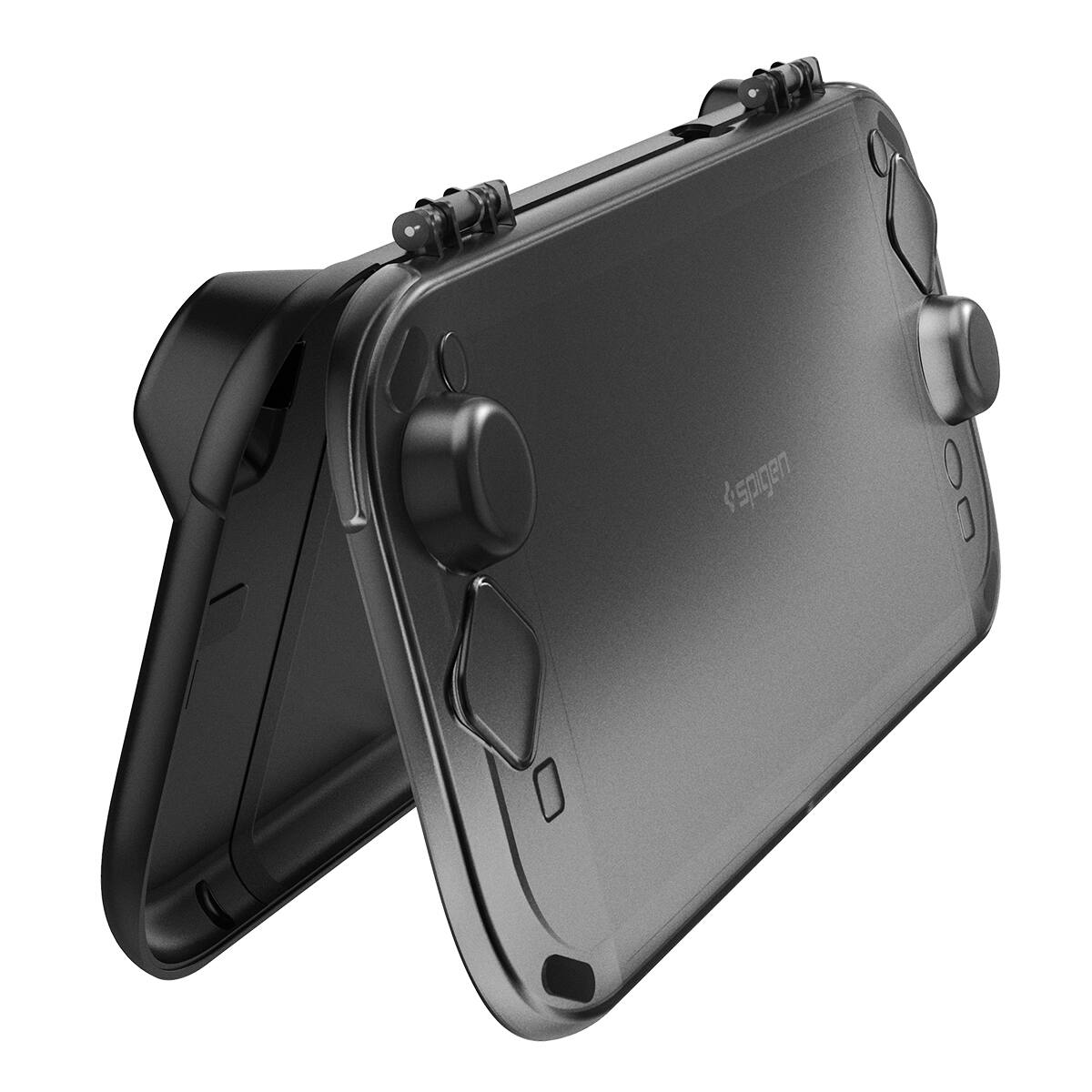 Angle. Spigen - Spigen Thin Fit 360 Case for Nintendo Switch 2 - black.