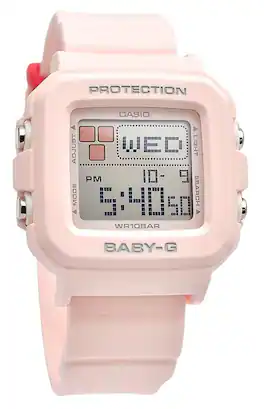 Casio - Baby-G Plus Digital Resin Strap Quartz BGD-10L-4 100M Ladies Watch - Pink