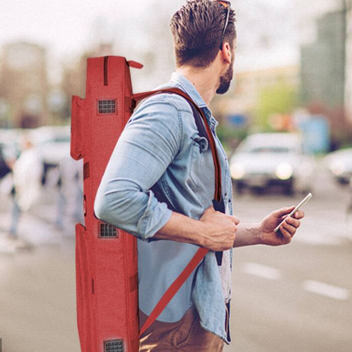 Alt View 3. GSE Games & Sports Expert - Burgundy 3x4 Soft Pool Cue Case Billiard Pool Cue Stick Carrying Bag- Holds 3 Butts and 4 Shafts - Burgundy.